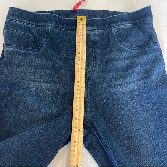 SPANX Jean-ish Ankle Leggings Size XL Dark Wash - Picture 10 of 11